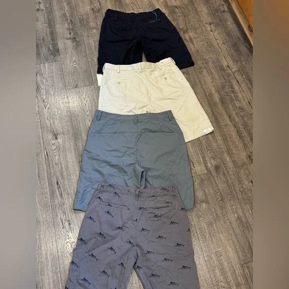 Lot of mens shorts 4. Quicksilver, adidas, IZOD. Hudson & Barrow NYC. New & used - Picture 2 of 11